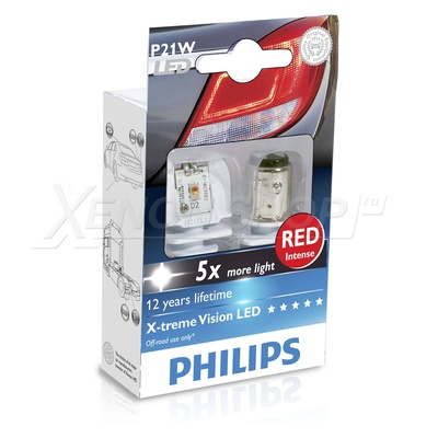P21W Philips X-Treme Vision RED (2 шт.) - 12898RX2