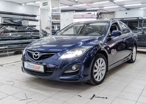 Установка светодиодов в ближний свет Mazda 6