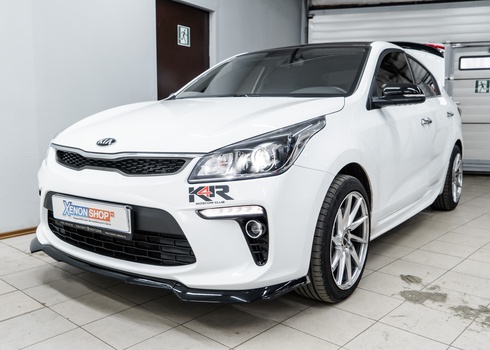 Установка светодиодных ламп на КИА Рио Нью / KIA Rio New