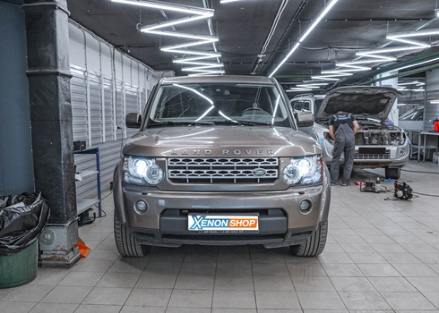 Замена линз в фарах Land Rover Discovery 4 (2011)