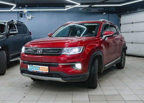 Установка светодиодных ламп на Changan CS35