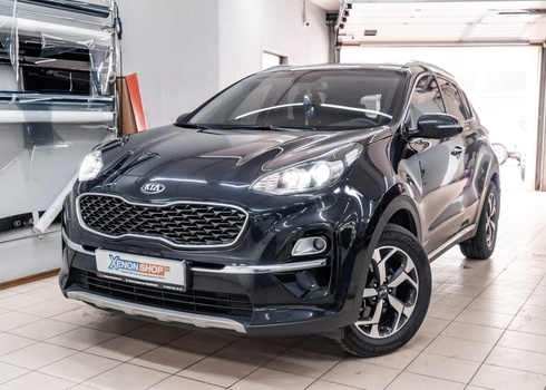 Замена ламп ближнего света KIA Sportage IV на светодиоды