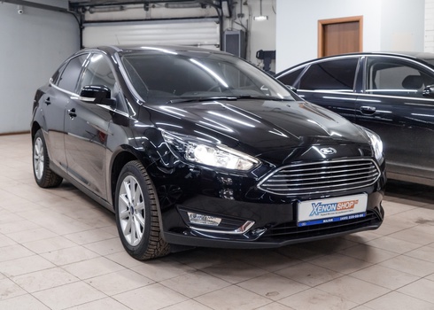 Замена рефлекторной оптики Ford Focus 3 / Форд Фокус 3 на светодиодные линзы MTF