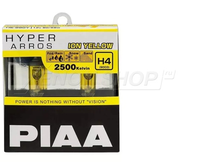 H4 PIAA HYPER ARROS ION YELLOW 2500K HE-990Y