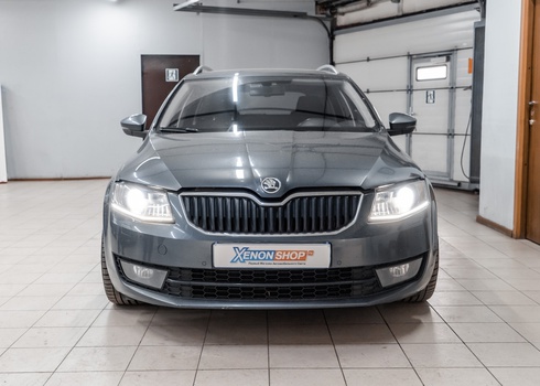 Замена ксеноновых ламп в фарах Skoda Octavia