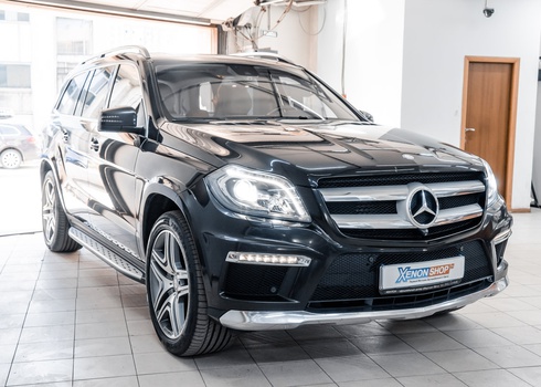 Замена штатных ламп Mercedes-Benz GL X166 на новый ксенон