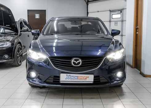 Замена ПТФ модулей Мазда 6 / Mazda 6 на LED