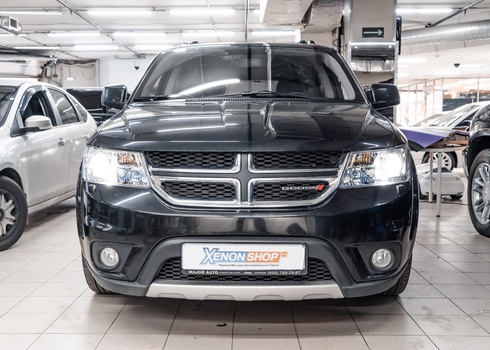 Установка светодиодных линз на Dodge Journey