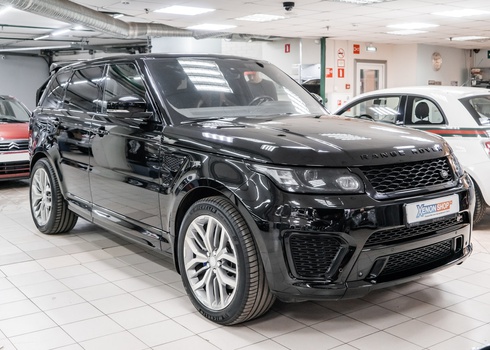 Бронирование бамперов и спойлера Range Rover Sport SVR