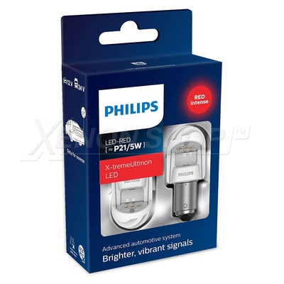 P21/5W Philips X-tremeUltinon LED gen2 RED (2 шт.) - 11499XURX2