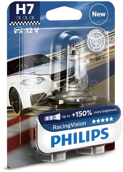 H7 Philips RacingVision +150% - 12972RVB1 (1 шт.)