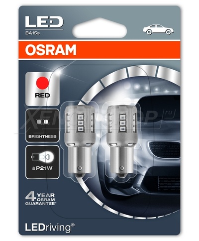 P21W Osram Standart RED (2шт.) - 7456R-02B
