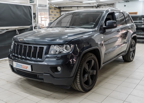 Покраска масок фар Джип Гранд Чероки / Jeep Grand Cherokee + замена ксеноновых ламп