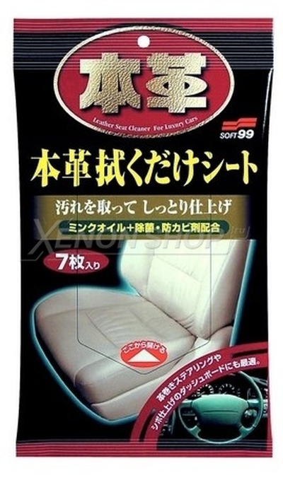 Soft99 Leather Cleaning Wipe 02059 (7 шт.)