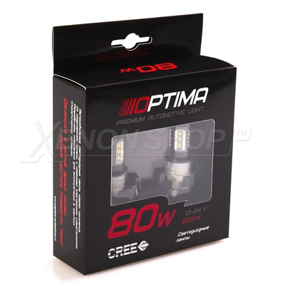 W21/5W Optima Premium (7443) CREE 80W 12-24V 5100K