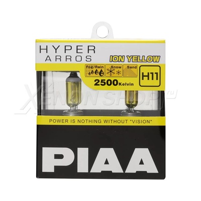 H11 PIAA HYPER ARROS ION YELLOW 2500K HE-996Y