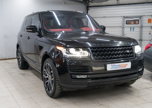 Замена штатных линз Land Rover Range Rover IV (2014) на LED-модули