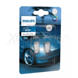 W5W Philips Ultinon Pro3000 SI - 11961U30CWB2 - Белый W5W Philips Ultinon Pro3000 SI - 11961U30CWB2 - Белый