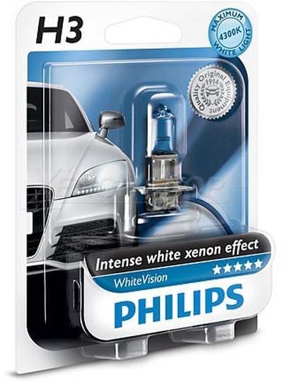 H3 Philips White Vision - 12336WHVB1 (1 шт.)