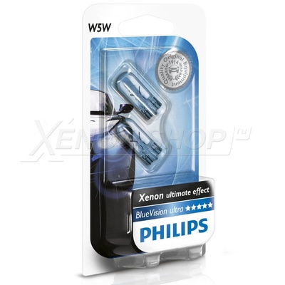 W5W Philips BlueVision Ultra 4000K (Галоген) - 12961BVB2
