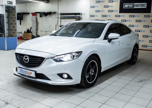 Поклейка атермальной пленки 3M Crystalline 70 на Мазда 6 / Mazda 6