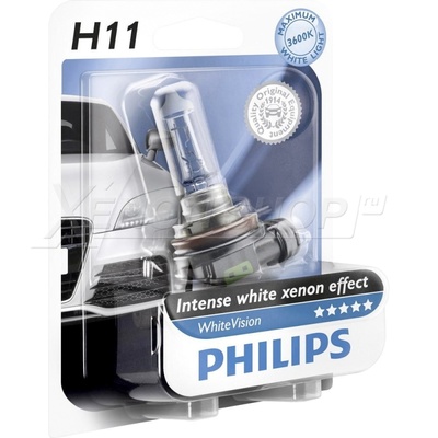 H11 Philips White Vision - 12362WHVB1 (1 шт.)