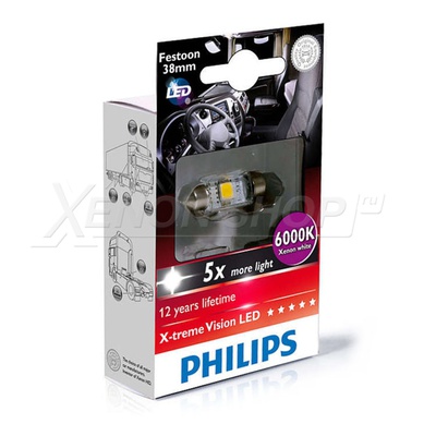 C5W 38мм Philips Festoon X-Treme Vision LED 24V (1 шт.) - 249446000KX1