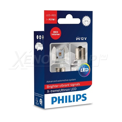 P21W Philips X-Treme Ultinon LED RED (2 шт.) - 12898RX2