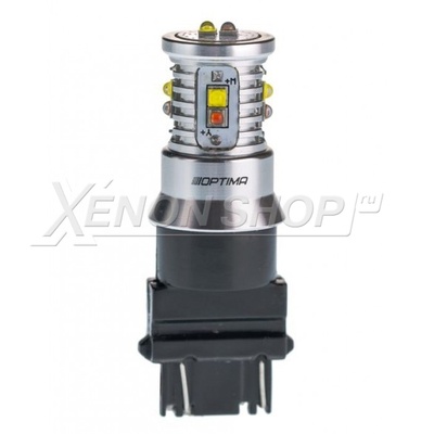 P27W/7W (3157) Optima Premium mini CREE YELLOW/WHITE 2800К/5100K 