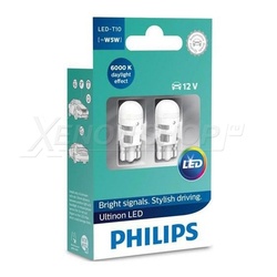 W5W Philips Ultinon LED 6000K - 11961ULWX2