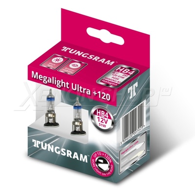HB4 Tungsram Megalight Ultra +120% - 9006SNU B2