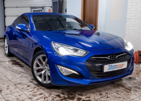 Замена ксеноновых ламп в фарах Hyundai Genesis Coupe