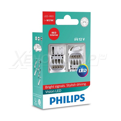 W21W Philips Vision LED (2 шт.) - 12838REDX2
