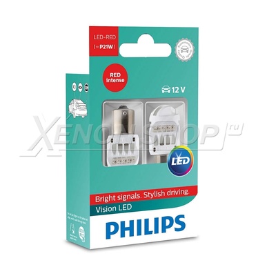 P21W Philips Vision LED (2 шт.) - 12839REDX2