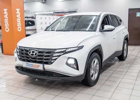 Установка светодиодов на Hyundai Tucson IV (2021)