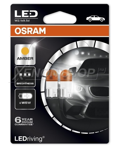 W5W Osram Premium Amber (2шт.) - 2855YE-02B