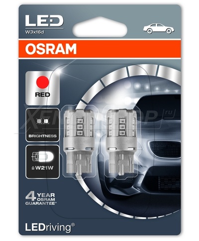 W21W Osram Standart RED (2шт.) - 7705R-02B