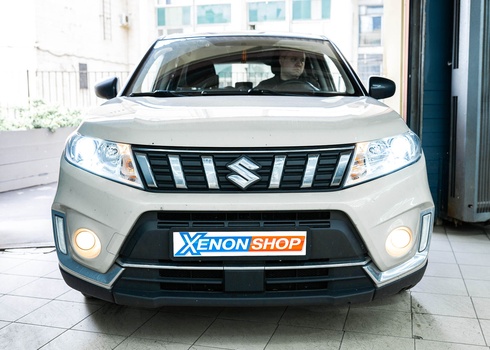 Установка светодиодных ламп в фары Suzuki Vitara