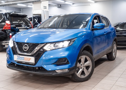 Установка в ближний свет Nissan Qashqai светодиодных ламп