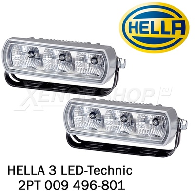 Дневные ходовые огни Hella 3 LED-Technic (2PT 009 496-801)