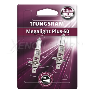 H1 Tungsram Megalight Plus +50% - 50310MPU BL2