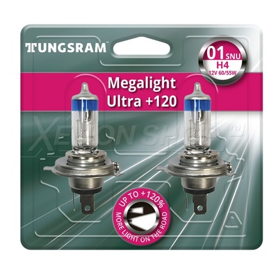 H4 Tungsram Megalight Ultra +120% - 50440SNU BL2