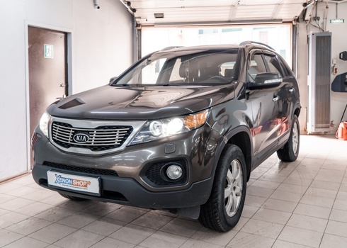 Замена ксеноновых ламп на Kia Sorento