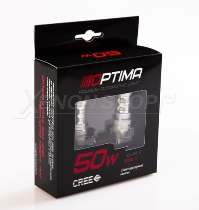 P21W Optima Premium CREE 50W 12-24V 5100К