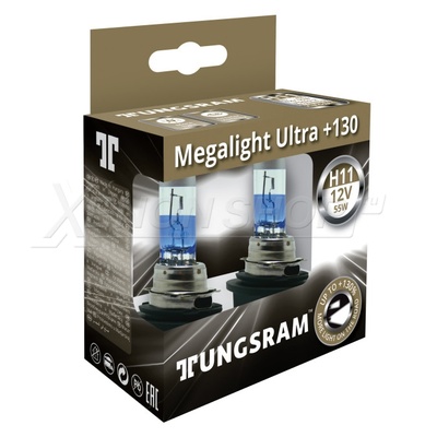 H11 Tungsram Megalight Ultra +130% - 53110XNU B2