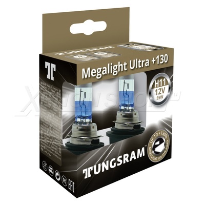 H11 Tungsram Megalight Ultra +130% - 53110XNU B2