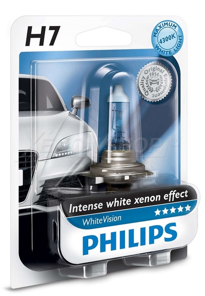H7 Philips White Vision - 12972WHVB1 (1 шт.)