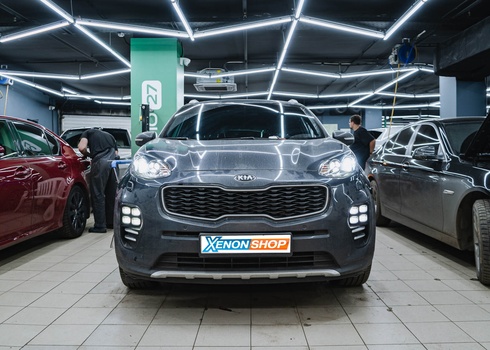 Замена линз Kia Sportage на LED-модули