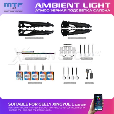 LED-подсветка MTF-Light Geely Tugella 2019-2024