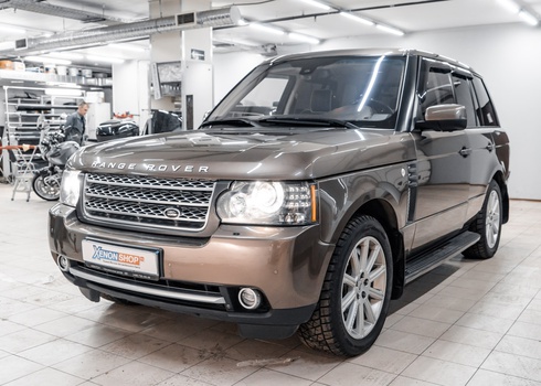 Замена заводских линз Range Rover Vogue